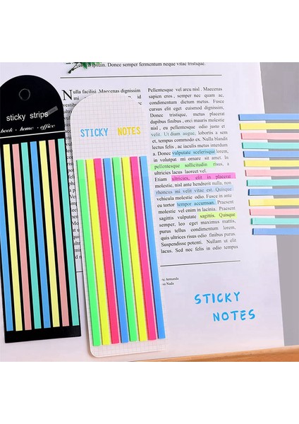 2560 Adet Vurgulayıcı Bant, Şeffaf Yapışkan Uzun Sayfa Işaretleyicileri Sekmeleri, Morandi Neon Şeffaf Şeritler Bayraklar Etiketler (Yurt Dışından) modelleri