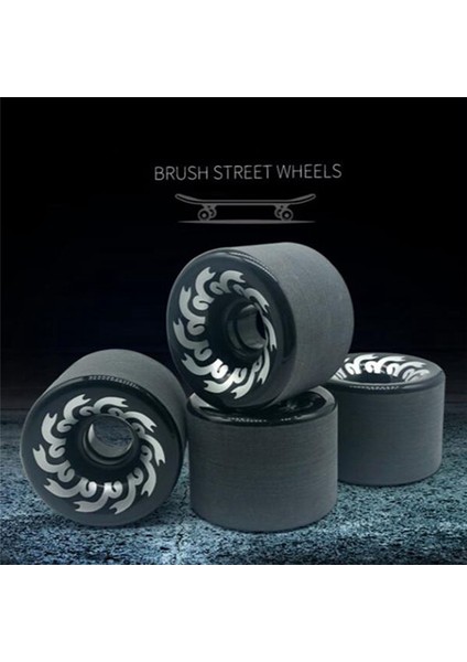 4 Adet Kaykay Aksesuarları Çift Eğilme 70X51MM 82A Kayar Plaka Taşlama Tekerleği Uzun Tahta Tekerlekleri, Siyah (Yurt Dışından) indirimleri