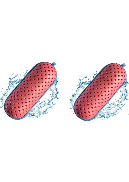 Kırmızı Yüzme Gözlüğü Kılıfı, Klipsli Gözlük Koruma Kılıfı, Drenaj Deliği, Fermuarlı Gözlük Kılıfı (Yurt Dışından)