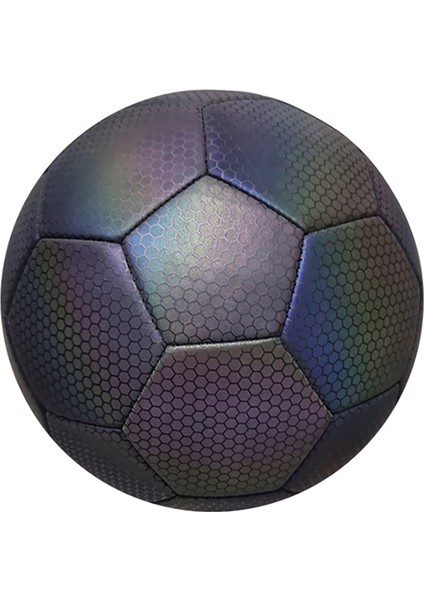 Pompa, Iğneler ve Ağ Çanta ile Yansıtıcı Futbol 5 Boyutu, Kapalı Açık Hava Futbol Eğitimi Için Yansıtıcı Parlayan Futbol Topu (Yurt Dışından)