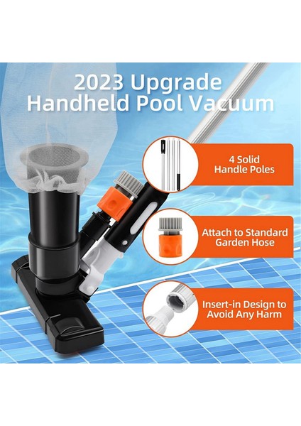 Havuz Vakum Jet Temizleyici Temizleme Kiti Profesyonel Dayanıklı Emiş Başlığı ve Spa Gölet Çeşmesi Için Ağ Torbası-Ab (Yurt Dışından) modelleri