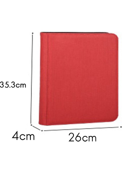 9 Cepler Oyun Kartı Kitap Kartı Yan Yükleme Bağlayıcı Oyunu Fermuar Kart Albümü Sabit Cepler Sayfaları 360 Cepler Kırmızı (Yurt Dışından)