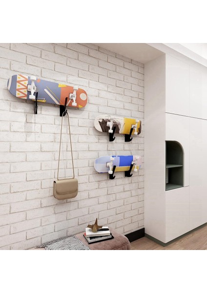 Kaykay Duvara Montaj Vitrin Askı Kancası Ile, Longboard Penny Board Organizatör Için Akrilik Kaykay Raf Tutucu (Yurt Dışından) indirimleri