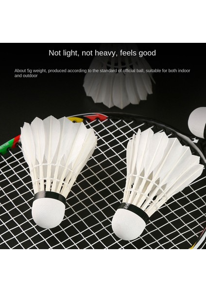 12 Adet Spor Dayanıklı Köpük Kafa Yumuşak Doku Badminton Açık Spor Fitness Aksesuarları (Yurt Dışından)