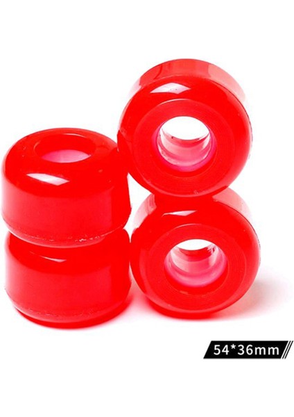Adet/takım Kaykay Longboard Tekerlek 54MM x 36MM 82A Tekerlek Dublör Kaykaylar Düşük Hız Pu Tekerlek, Beyaz (Yurt Dışından)