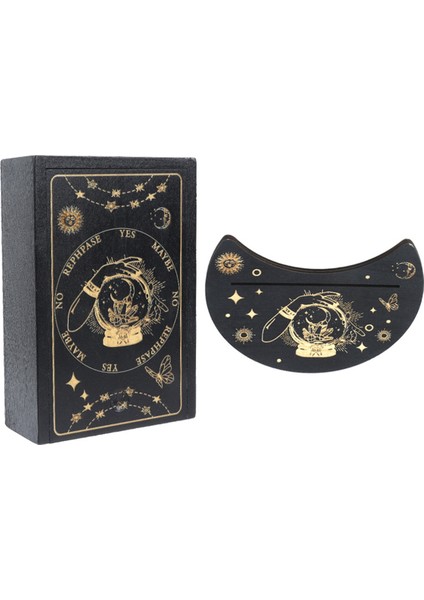Ahşap Tarot Kartı Kutusu ve Stand Tutucu, Tarot Kartı Kutusu Falcılık Biblo Hatıra Kutusu, Cadı Için Sergileme Standı, B (Yurt Dışından)