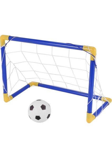 Kapalı Mini Katlanır Futbol Futbol Topu Kale Sonrası Net Set + Pompa Çocuk Spor Açık Ev Oyun Oyuncak Çocuk Doğum Günü Hediyesi Plastik (Yurt Dışından)