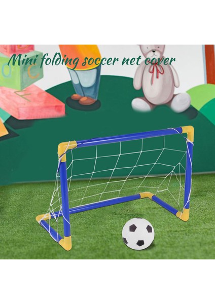 Kapalı Mini Katlanır Futbol Futbol Topu Kale Sonrası Net Set + Pompa Çocuk Spor Açık Ev Oyun Oyuncak Çocuk Doğum Günü Hediyesi Plastik (Yurt Dışından) modelleri