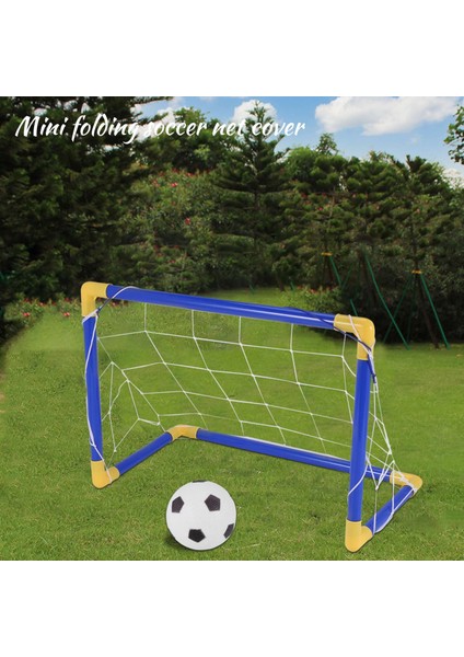 Kapalı Mini Katlanır Futbol Futbol Topu Kale Sonrası Net Set + Pompa Çocuk Spor Açık Ev Oyun Oyuncak Çocuk Doğum Günü Hediyesi Plastik (Yurt Dışından) fırsatları