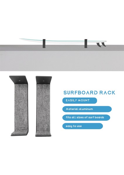 1 Takım Sörf Tahtası Duvar Rafı, Duvar Ekranı Için Sörf Tahtası Rafları Kısa Tahtalar ve Uzun Tahtalar Için Montaj Depolama (Yurt Dışından) fırsatları