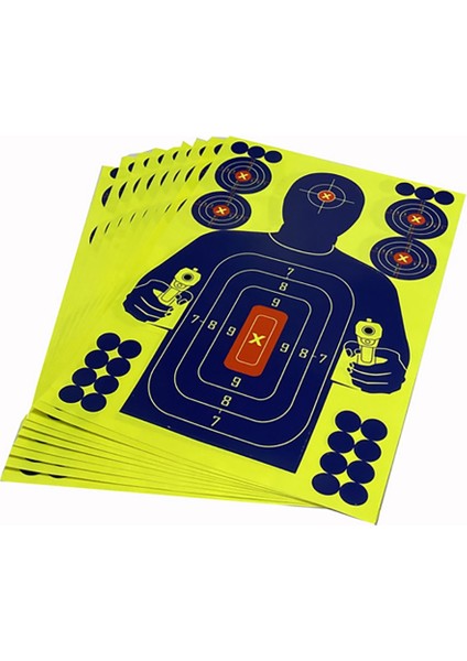 10 Adet 12X18 Inç Insan Vücudu Şekli Hedefler Okçuluk Eğitimi Için Reaktif Splatter Glow Floresan Kağıt Hedef (Yurt Dışından) fiyatları