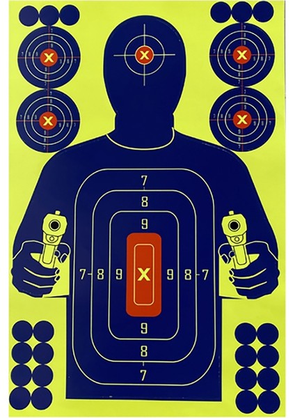 10 Adet 12X18 Inç Insan Vücudu Şekli Hedefler Okçuluk Eğitimi Için Reaktif Splatter Glow Floresan Kağıt Hedef (Yurt Dışından) modelleri