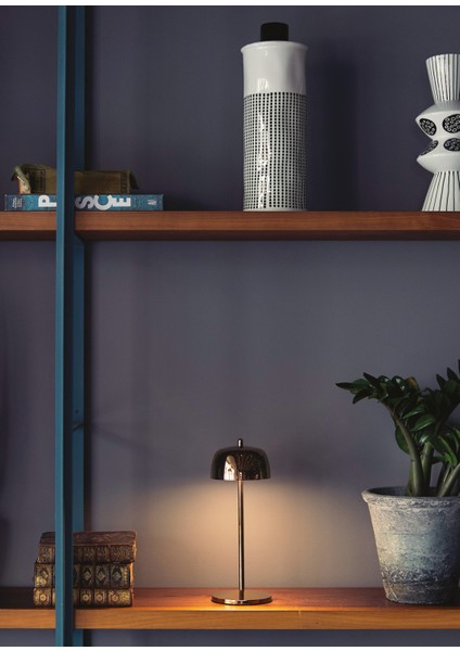 Circe Pro Pembe Altın Şarjlı LED Masa Lambası