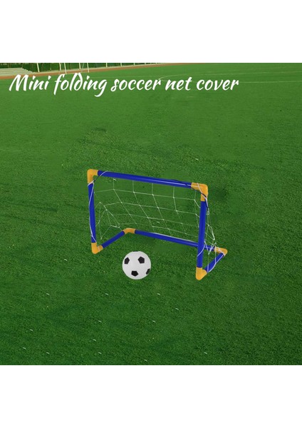 Kapalı Mini Katlanır Futbol Futbol Topu Kale Sonrası Net Set + Pompa Çocuk Spor Açık Ev Oyun Oyuncak Çocuk Doğum Günü Hediyesi Plastik (Yurt Dışından) indirimleri