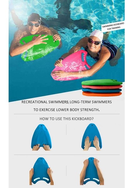 Yeşil Yüzme Tahtası Eva Arka Şamandıra Kickboard Güvenli Eğitim Yardım Plakası Sörf Suyu Yetişkin Çocuklar Için Yüzme Havuzu Aksesuarları (Yurt Dışından) fırsatları