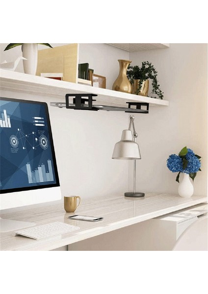 Masa Altı Dizüstü Bilgisayar Tutucu Dizüstü Bilgisayar Depolama Braketi Stand Montajı Masaüstü Düzenleyici Ev Ofis Siyah (Yurt Dışından) fırsatları