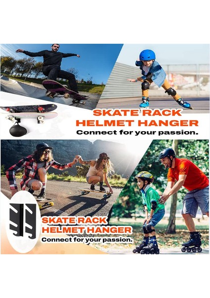 Askı Kancalı Kaykay Duvara Monte Sergileme Rafı, Longboard Kaykay Için Akrilik Kaykay Raf Tutucu (Yurt Dışından)