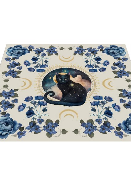 Tarot Kartı Masa Örtüsü, Fal Bakma Kartı Matı, Masa Oyunu Örtüsü Matı, Masa Oyunu Dekorasyon Masa Örtüsü B (Yurt Dışından)
