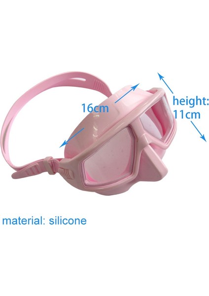 Profesyonel Ayarlanabilir Serbest Dalış Gözlüğü Buğu Önleyici Su Geçirmez Şnorkelli Dalış Maskesi Gözlük Gözlük, Pembe (Yurt Dışından) modelleri