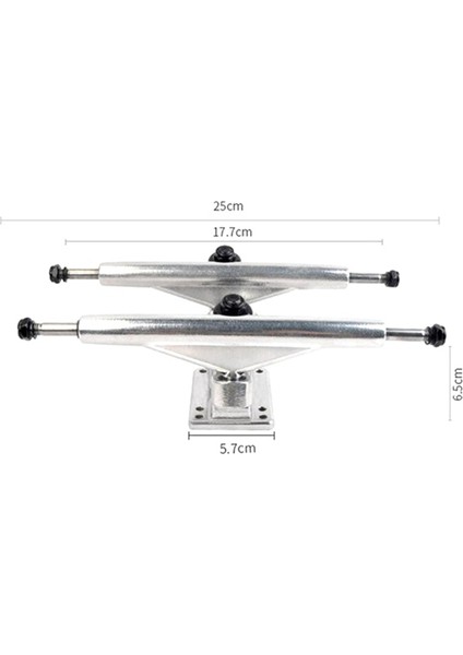 1 Çift Çift Katlı Longboard Kamyonu 7 Inç Kaykay Standı Kamyonu Yerçekimi Döküm Teknolojisi (Yurt Dışından)