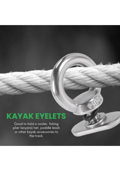 4 Paket Paslanmaz Çelik Kayık Parça Montaj Kravat Aşağı Kuşgözü Ray Aksesuarı Kayık Kano Tekne Için (Yurt Dışından) modelleri