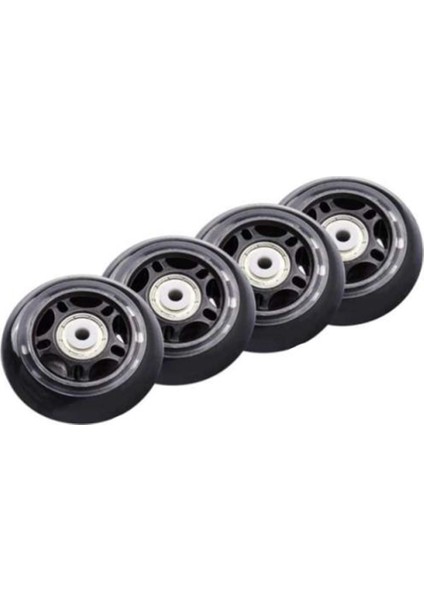 4 Adet Paten Yanıp Sönmeyen Tekerlek Paten Tekerleği 70X24MM Rulman Paten Aksesuarları Kaymaz (Yurt Dışından)