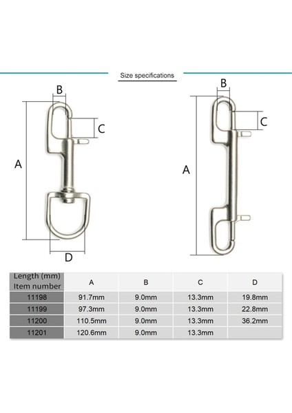 4 Adet Cıvata Kancası, Tetik Kancaları Dalış Için Metal Klipsler, Köpek Tasması (Yurt Dışından) indirimleri