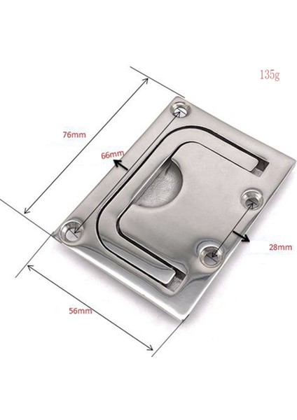 Paslanmaz Çelik 316 Gömme Kaldırma Halkası Kapak Çekme Kolu Soyunma Dolabı Tekne Deniz Donanımı (Yurt Dışından) fiyatları