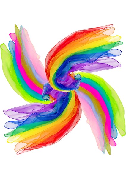 Dans Atkıları, 12 Renk 24 Adet Jonglör Atkıları Dans Müziği Aktif Atkılar Yürümeye Başlayan Çocuklar Çocuklar Için Hareket Oyunu (Yurt Dışından)