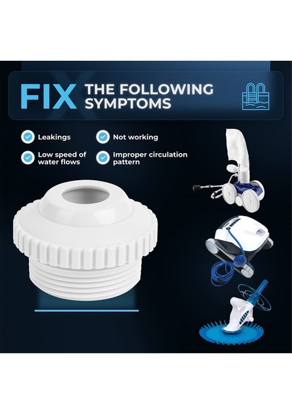 Havuz Jet Nozulları SP1419D Yönlü Akış Hydrostream Geri Dönüş Jet Bağlantı Parçası, Ayarlanabilir 3/4 Inç Açıklık Döner Göz Küresi (Yurt Dışından) modelleri