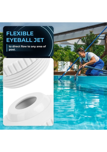 Havuz Jet Nozulları SP1419D Yönlü Akış Hydrostream Geri Dönüş Jet Bağlantı Parçası, Ayarlanabilir 3/4 Inç Açıklık Döner Göz Küresi (Yurt Dışından) indirimleri