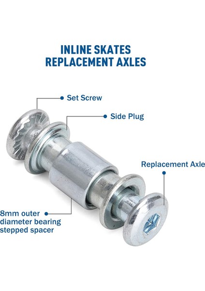 Sıralı Paten Aks Ara Parçası Vidası, Paten Tekerleği Rulman Ara Parçası, Aks ve Akslar Vidaları ve Anahtarı ile Paten Yedek Parçaları, A (Yurt Dışından) fırsatları