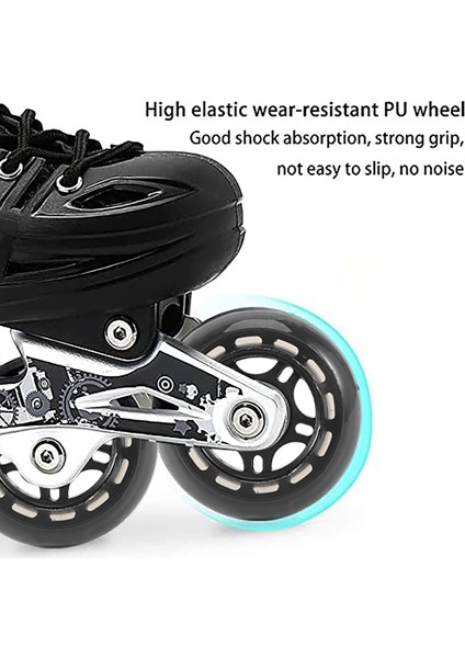 4'lü Paket Sıralı Paten Tekerlekleri Iç/dış Mekan Yedek Tekerlek, Rulmanlar 70MM, Siyah (Yurt Dışından) fiyatları