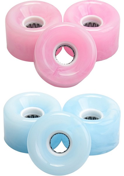 65X43MM Kaykay Eylem Pu Tekerlek Erkekler ve Kadınlar Longboard Sörf Tahtası Tekerlekleri Profesyonel Tekerlek Aydınlık Tekerlek, Mavi (Yurt Dışından) modelleri