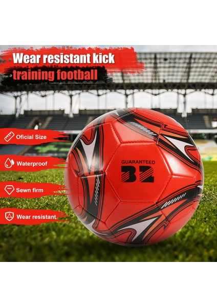 Profesyonel Futbol Topu Boyutu 5 Resmi Futbol Eğitimi Futbol Topu Yarışması Açık Futbol Kırmızı (Yurt Dışından) fırsatları