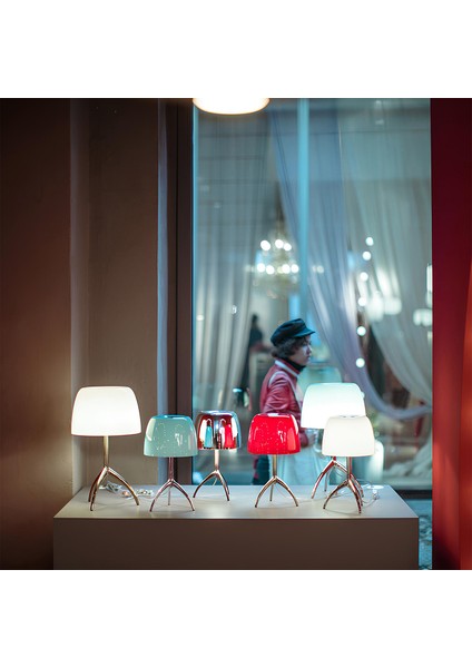 Foscarini Lumiere Büyük Alüminyum Beyaz Renk Masaüstü Aydınlatma fırsatları