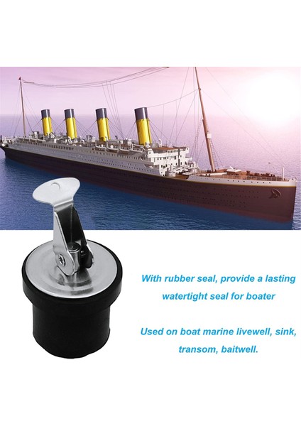 Sıkıştırma Tahliye Tapası Vidalı Tip Kauçuk Conta Yat Tekne Tahliye Tapası 7/8-Inç Çaplı Tahliyeler Için, Yerinde Kilitlenir 1 Adet (Yurt Dışından) indirimleri