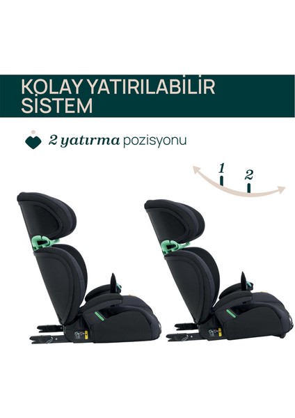 Quizy I-Size Siyah Bebek Oto Koltuğu