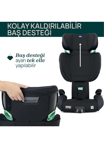 Quizy I-Size Siyah Bebek Oto Koltuğu