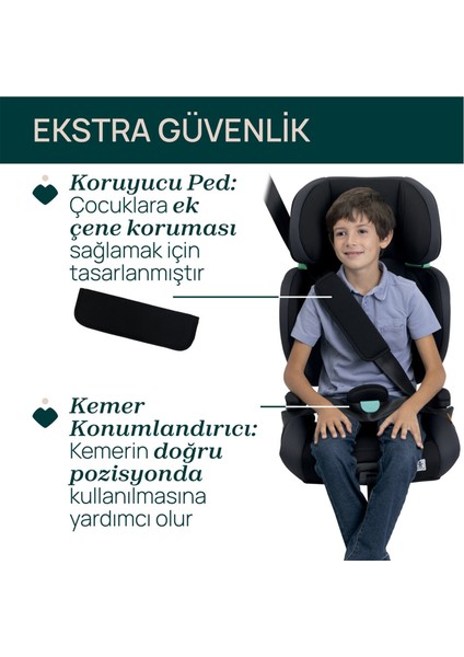 Quizy I-Size Siyah Bebek Oto Koltuğu