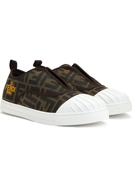 Siyah Logo Desenli Unisex Çocuk Sneaker fiyatları