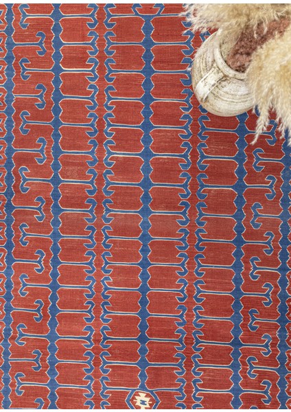 Nova El Dokuma Kırmızı Yüncü Kilim 132X174 cm modelleri