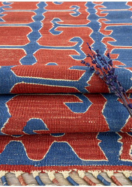 Nova El Dokuma Kırmızı Yüncü Kilim 132X174 cm fırsatları