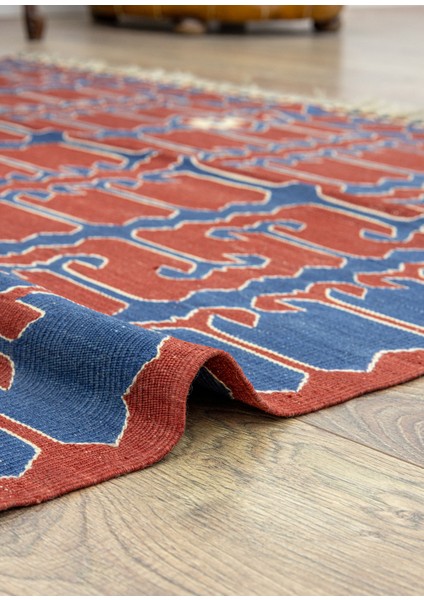 Nova El Dokuma Kırmızı Yüncü Kilim 132X174 cm indirimleri