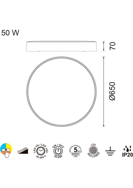 Cumbuco Beyaz Plafonyer 65 cm modelleri