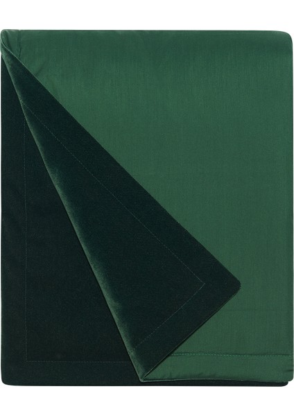 Yeşil Kadife Throw Koltuk Örtüsü 140 x 170 cm