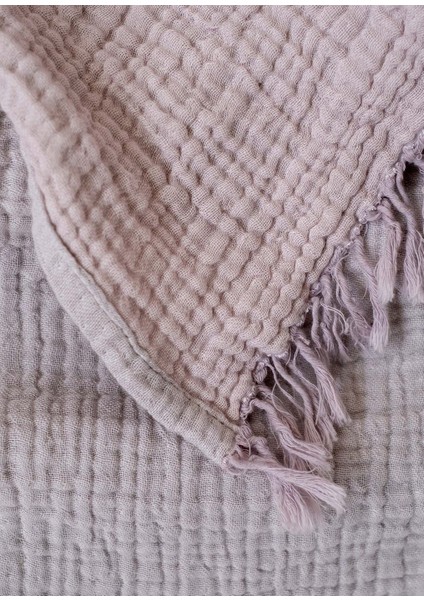 Cocoon Mor %100 Pamuk King Size Yatak Örtüsü 240 x 260 cm