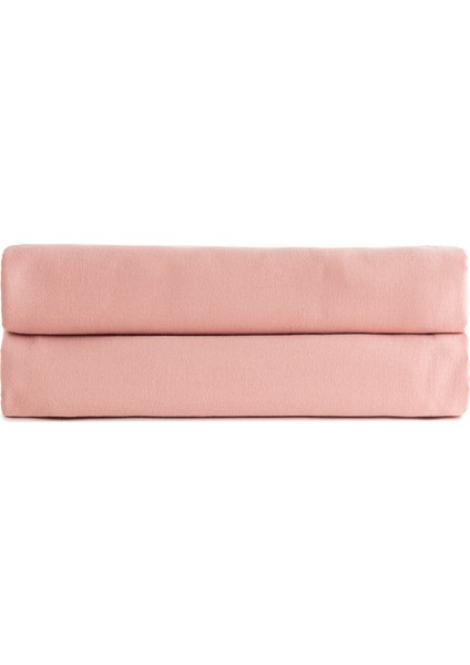 Smooth Pembe Pamuklu Çift Kişilik Düz Çarşaf 240 x 260 cm