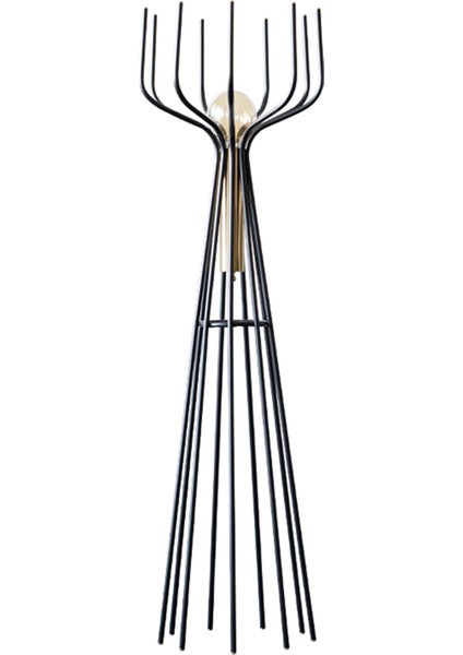 Yakarış Siyah Metal Lambader