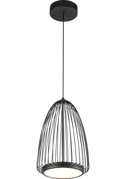 Smart Siyah Metal Küçük Boy Sarkıt Avize 22 x 191 cm